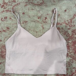 LULULEMON ALIGN CROPPED TANK Light Pink SIZE 8